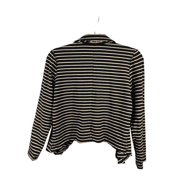 Anthropologie Dolan Shadow Band Ponte Knit Open Cropped Blazer Medium Black - Picture 6 of 9